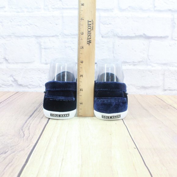 Cole Haan Nantucket Blue Velvet Slip-on Driving Loafers Flat Shoes Size 6.5 B - Picture 6 of 9
